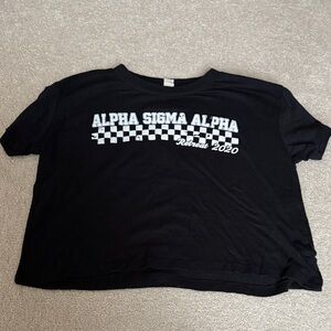 Black Alpha Sig Alpha Graphic T-Shirt